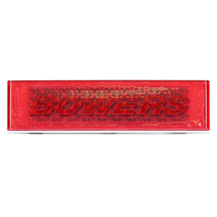 Red 126mm x 34mm Rectangular Stick Or Screw On Rear Reflector
